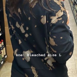 bleached crew neck sweatshirt